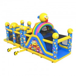 Achat Parcours Gonflable Emoticone 12m