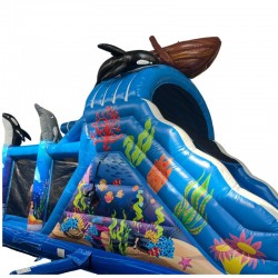 Achat Parcours Gonflable Monde Marin