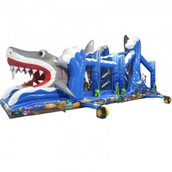 Achat Parcours d'Obstacles Gonflable Requin
