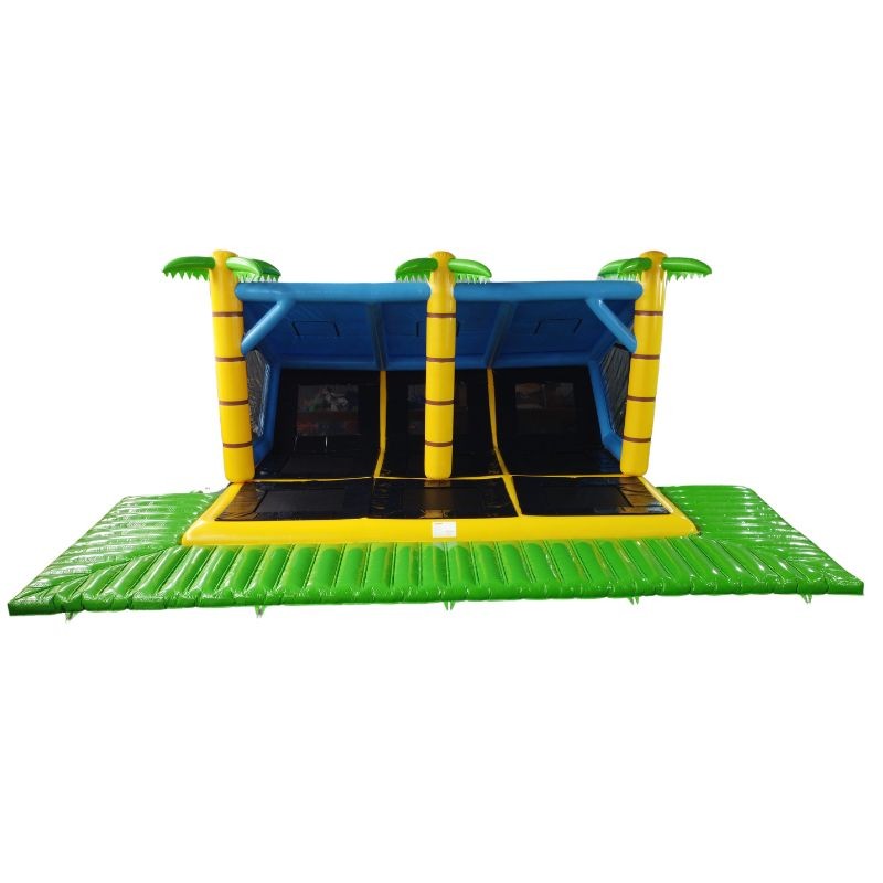 Trampoline Géant Gonflable 9 Pistes Trampoline Géant Gonflable 9 Pistes