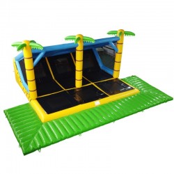 Trampoline Géant Gonflable 9 Pistes