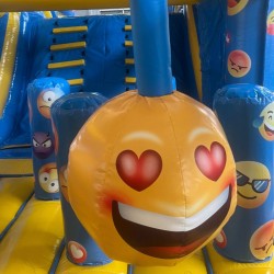 Achat Parcours Gonflable Emoticone 12m