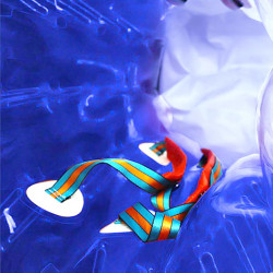 Bubble Foot Adulte TPU Bicolore Bleu..
