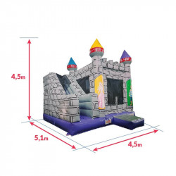 Achat Château Gonflable des Chevaliers : dimensions