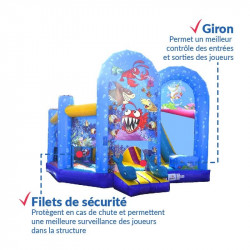 Achat Chateau Gonflable Petite Sirène : sécurité renforcée