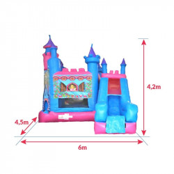 Location Château Gonflable Princesse : dimensions..