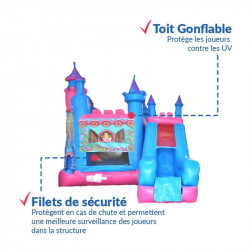 Location Château Gonflable Princesse : sécurité renforcée