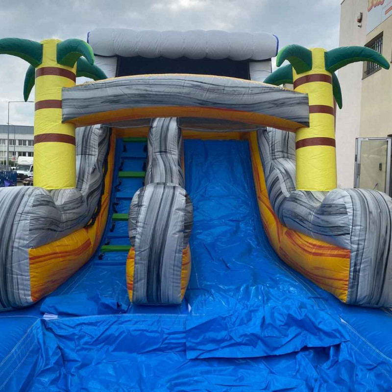Achat Toboggan Aquatique Gonflable Tropical Wave