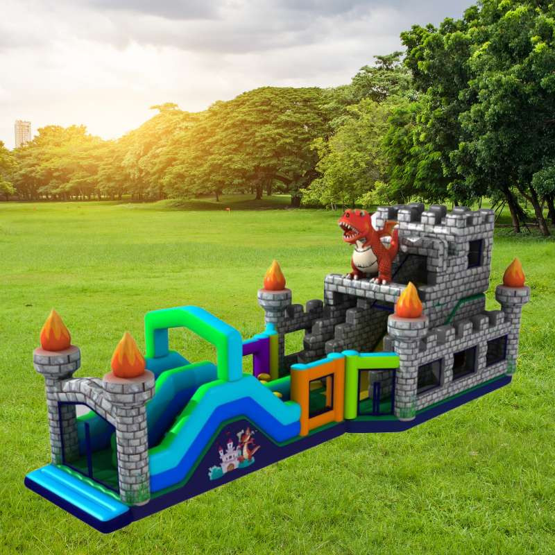 Vente Parcours Gonflable Géant Donjon Dragon