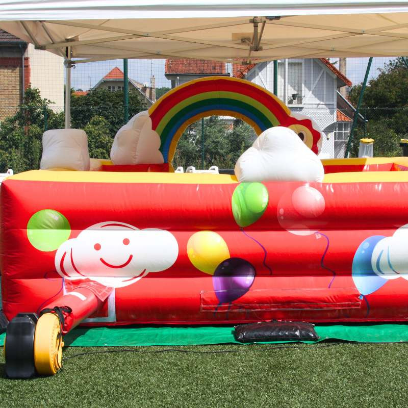Achat Mini Parc de Jeux Gonflables Arc En Ciel