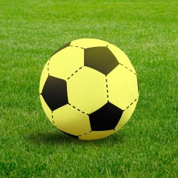 Achat Ballon de Foot Géant gonflable Jaune