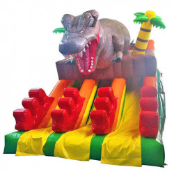 Achat Toboggan Gonflable Occasion Dinosaure