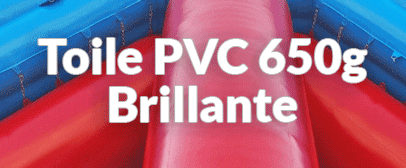 Château gonflable et finitions premium : la toile PVC 650g