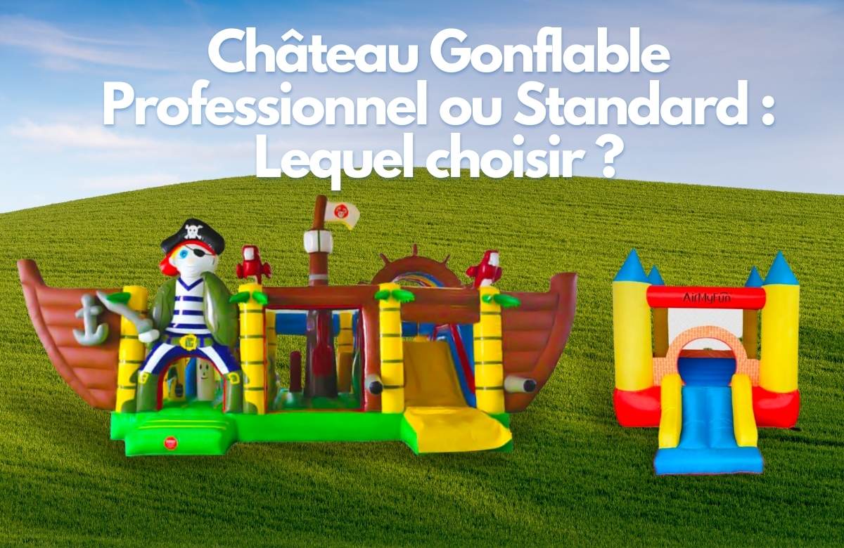 Château gonflable professionnel vs château gonflable pour particuliers : lequel choisir ?